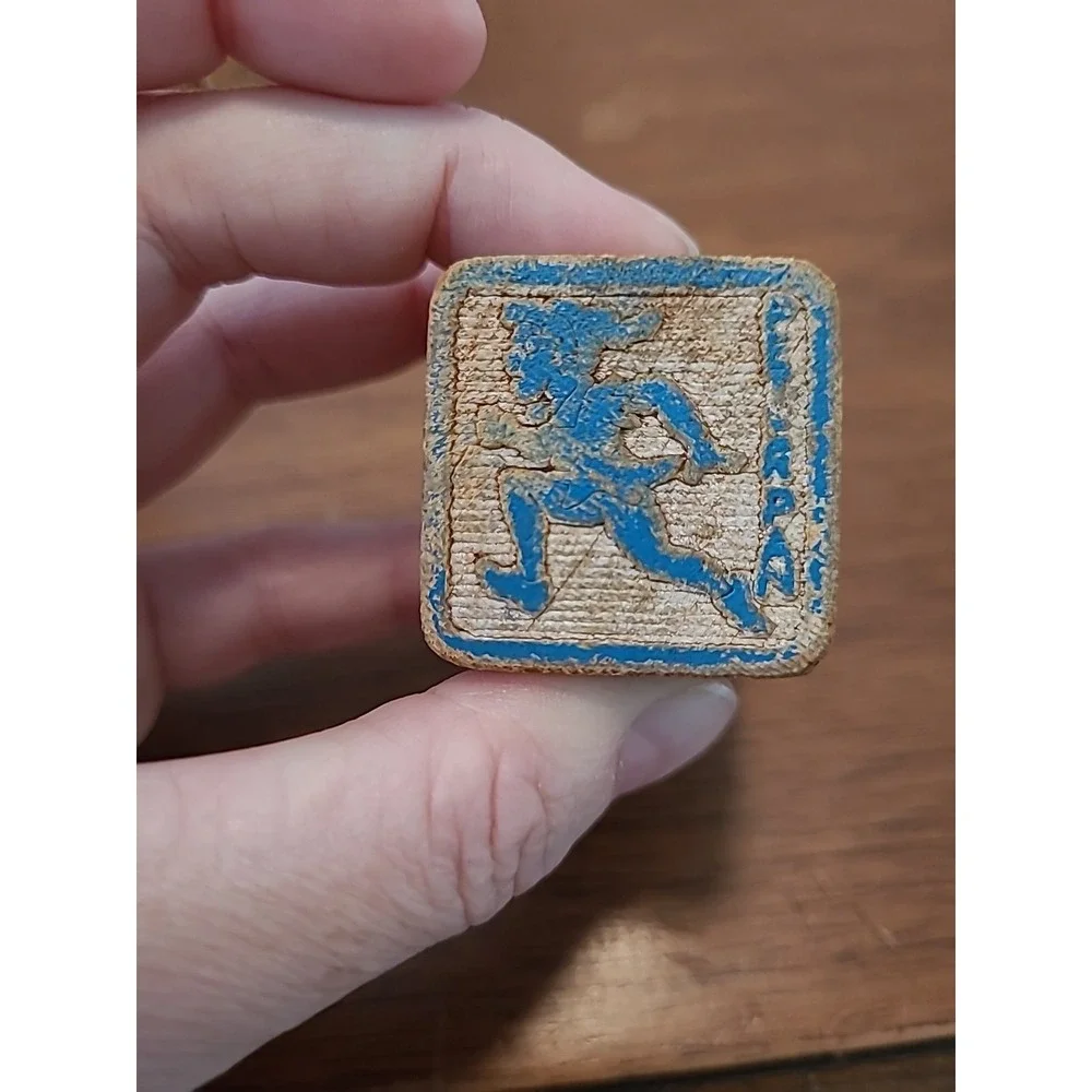 Vintage Walt Disney 34 Wooden Blocks Set Letters‎ Numbers Characters